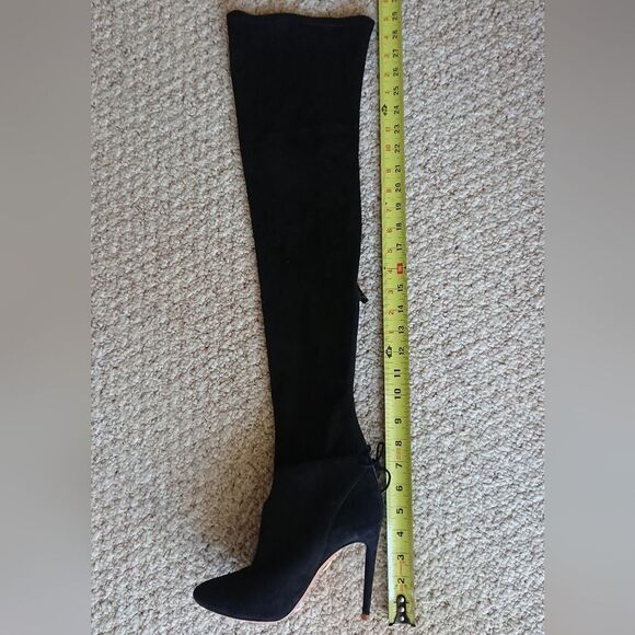 Aquazzura All I Need Over the Knee Stiletto black Boots size 36 - Picture 9 of 16